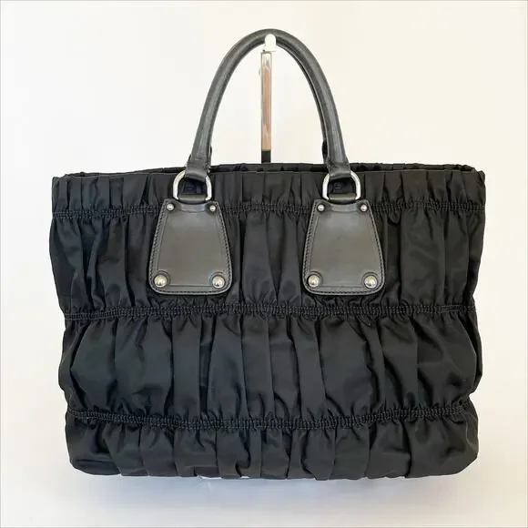 PRADA Tessuto Nylon Large Tote Shoulder Bag - Picture 8 of 16
